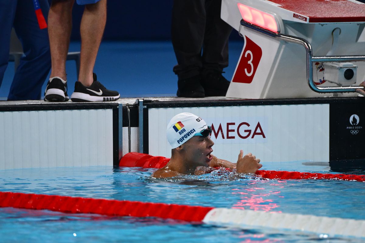 ISTORIE! David Popovici, medalie de AUR pentru România la 200 de metri liber! Avem primul campion olimpic din istoria înotului masculin românesc!