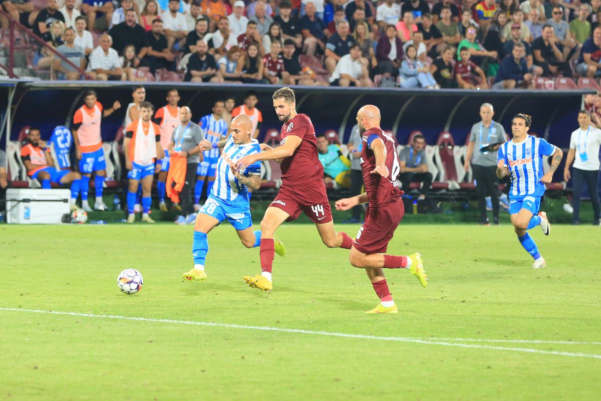 L-a învinețit pe Mitriță » Palma lui Ajeti i-a provocat un hematom serios vedetei Universității Craiova