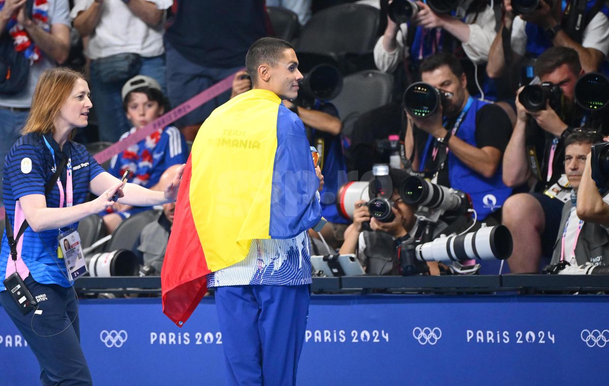 David Popovici, AUR olimpic la 200 de metri liber - Jocurile Olimpice 2024 - foto: Raed Krishan / GSP