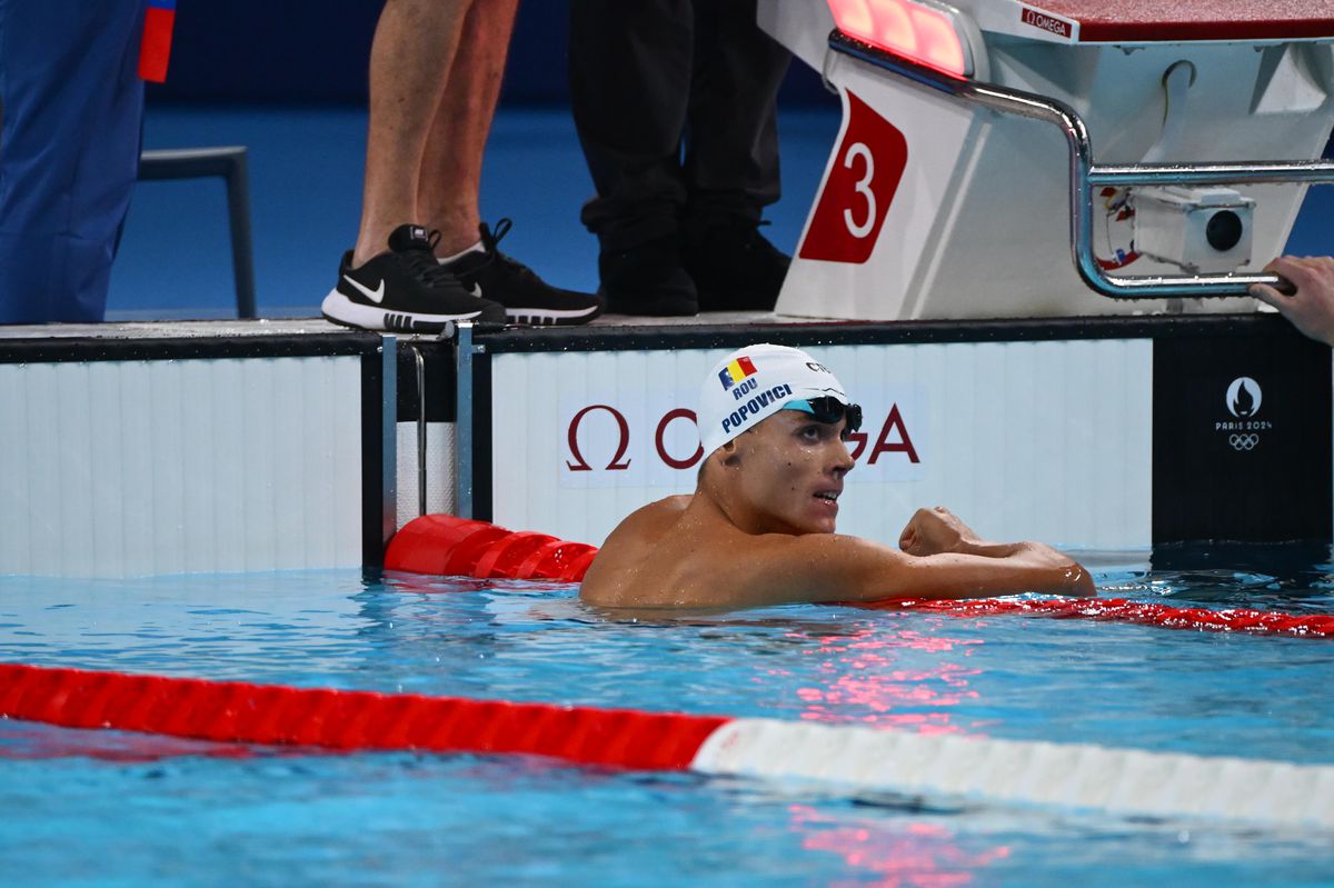 ISTORIE! David Popovici, medalie de AUR pentru România la 200 de metri liber! Avem primul campion olimpic din istoria înotului masculin românesc!