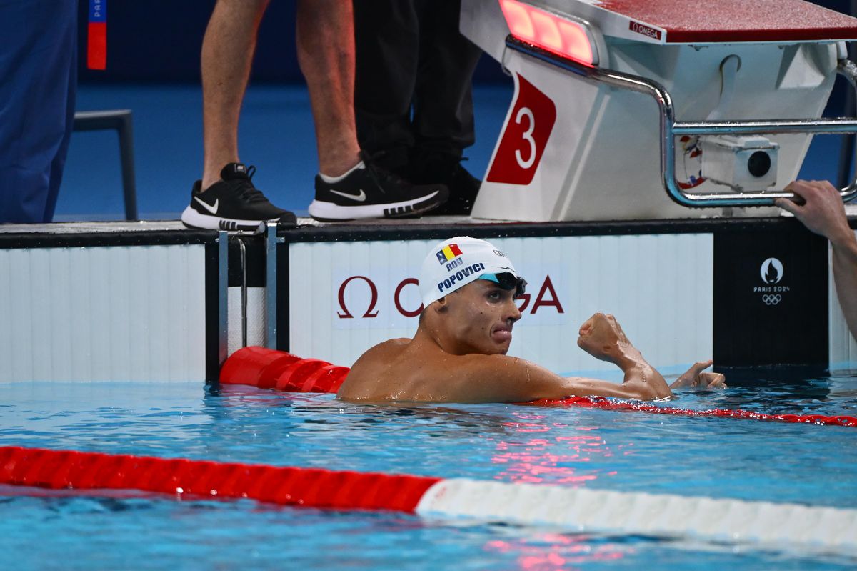 ISTORIE! David Popovici, medalie de AUR pentru România la 200 de metri liber! Avem primul campion olimpic din istoria înotului masculin românesc!