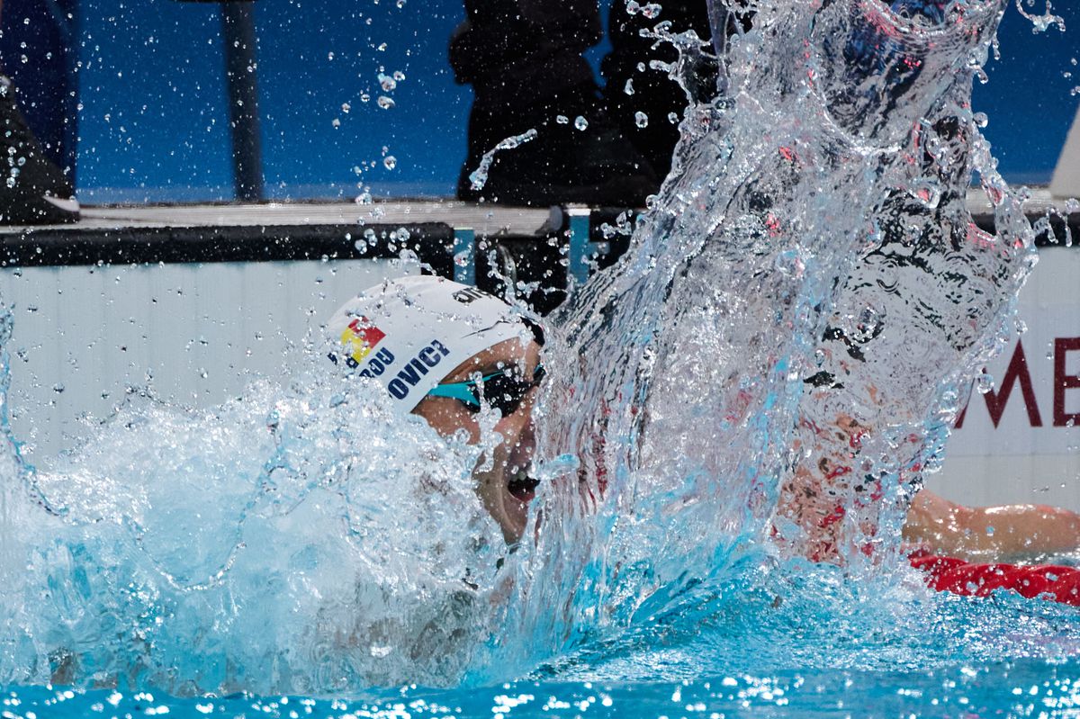 David Popovici, AUR olimpic la 200 de metri liber - Jocurile Olimpice 2024 - foto: Raed Krishan / GSP