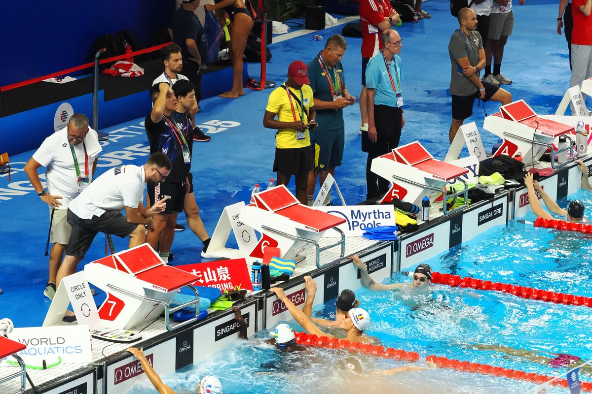 David Popovici, în finala la 200 m liber de la Campionatele Mondiale de natație