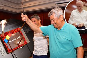 Imagini memorabile de la petrecerea lui Mircea Lucescu » George Copos a „rupt ariciul” buzunarului și a aruncat timid cu bani în lăutari + promisiunea selecționerului: „Ne vedem la 90 de ani, dar să țineți pasul cu mine”