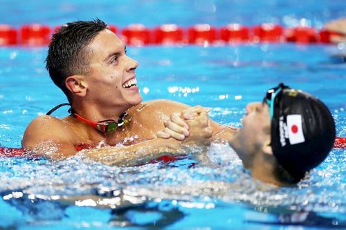 David Popovici e un român mândru! Medalie de aur la 200 m liber la Campionatele Mondiale de natație din Singapore. FOTO: Getty Images