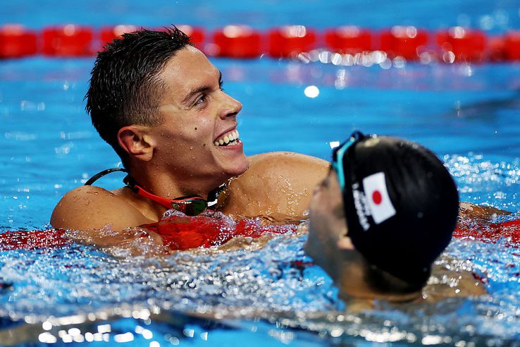 David Popovici, campion mondial la 200 de metri liber în Singapore! Imagini senzaționale la câteva secunde după triumf. Sursă: Getty Images