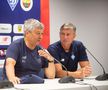 Mircea Lucescu și secundul Emil Caras, conferință de presă. Foto: FCDynamo.com