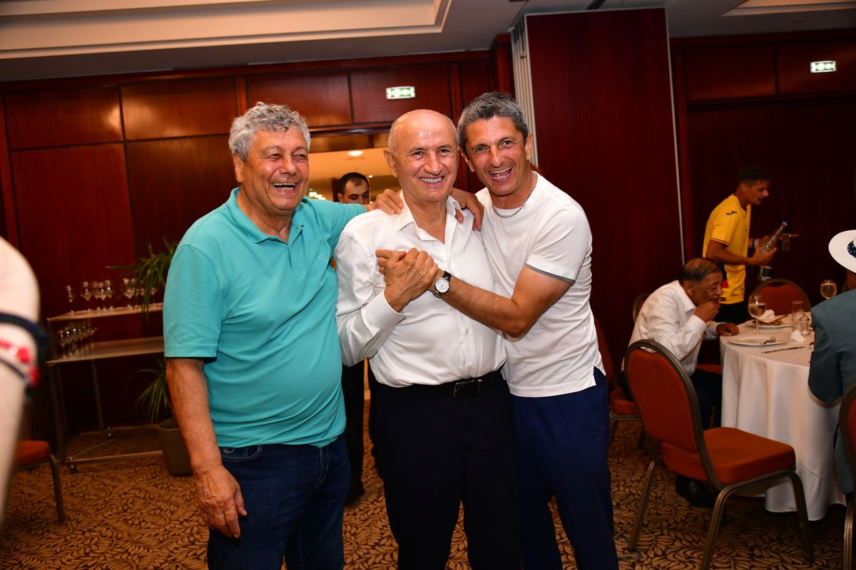 Imagini memorabile de la petrecerea lui Mircea Lucescu! George Copos a „rupt ariciul” buzunarului și a aruncat timid cu bani în lăutari