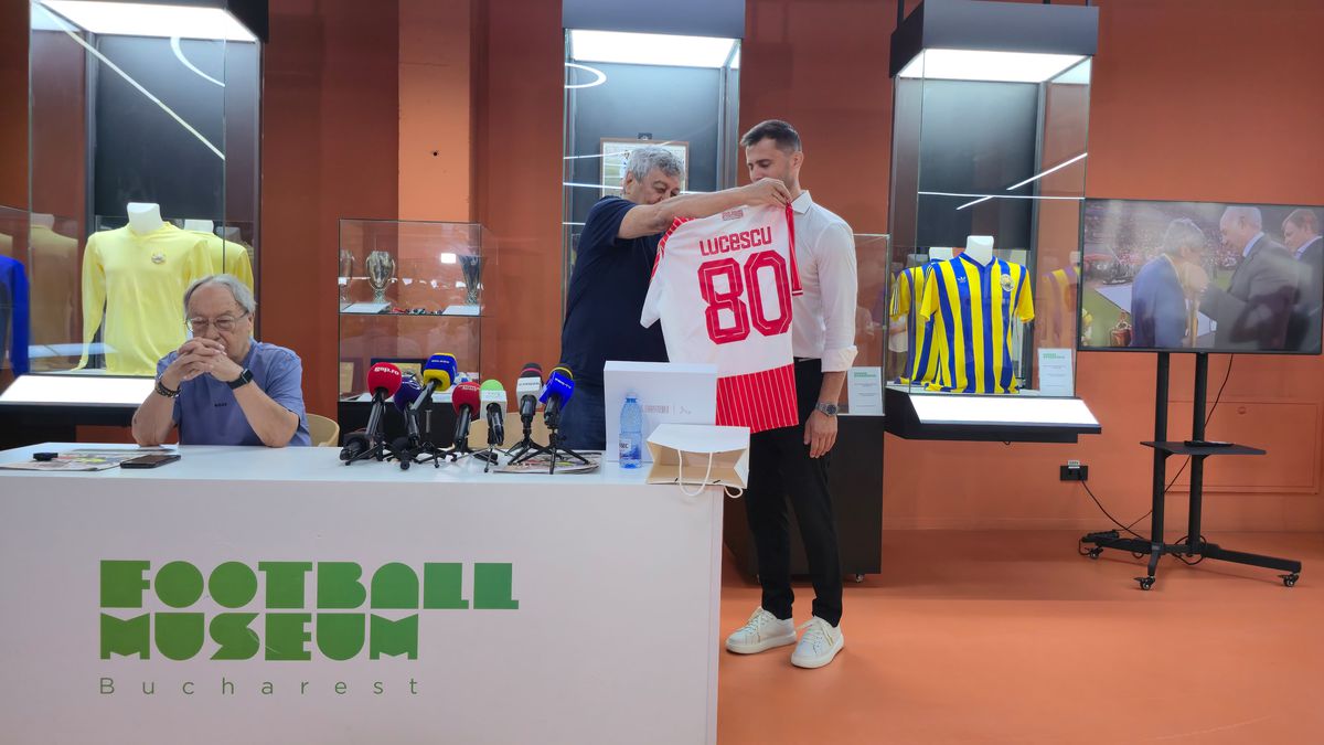 Mircea Lucescu, la Muzeul Fotbalului, în ziua în care a împlinit 80 de ani