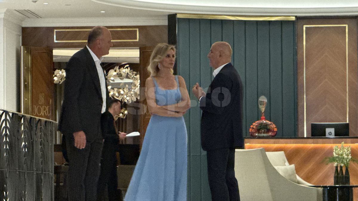 George Copos si Dan Sucu la ziua lui Mircea Lucescu