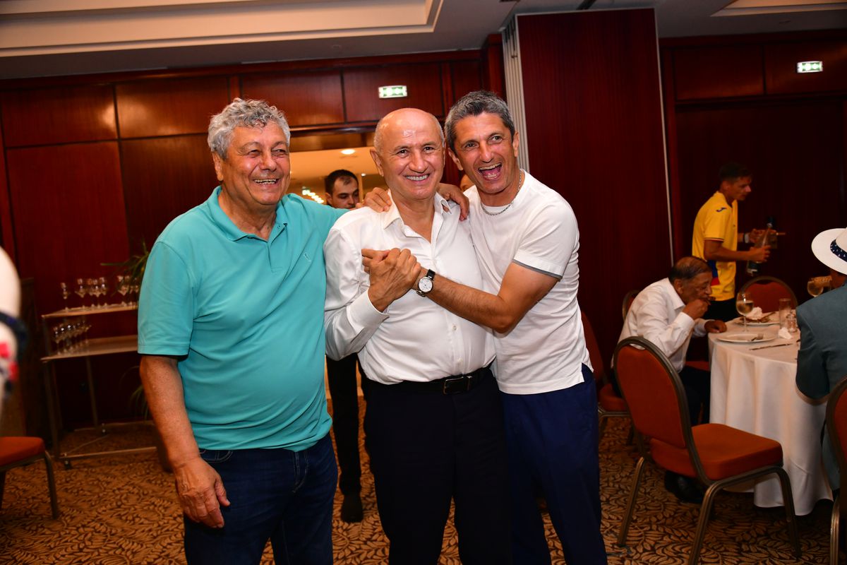 L-au făcut pe Copos să scoată banii! Imagini printre mese de la petrecerea lui Mircea Lucescu » Momentul care a declanșat o criză de râs