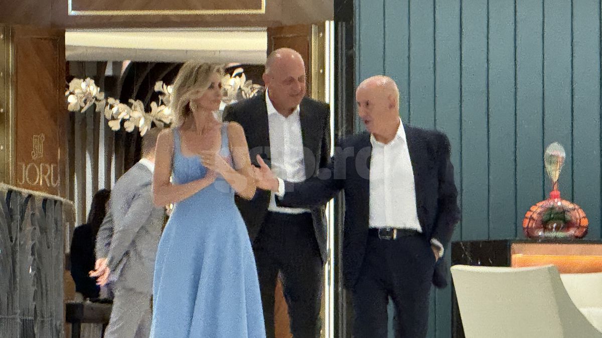 George Copos si Dan Sucu la ziua lui Mircea Lucescu