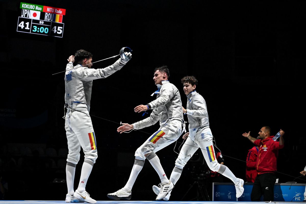 Echipa de sabie a României a câștigat medalia de bronz pe echipe la Campionatele Mondiale de la Tbilisi