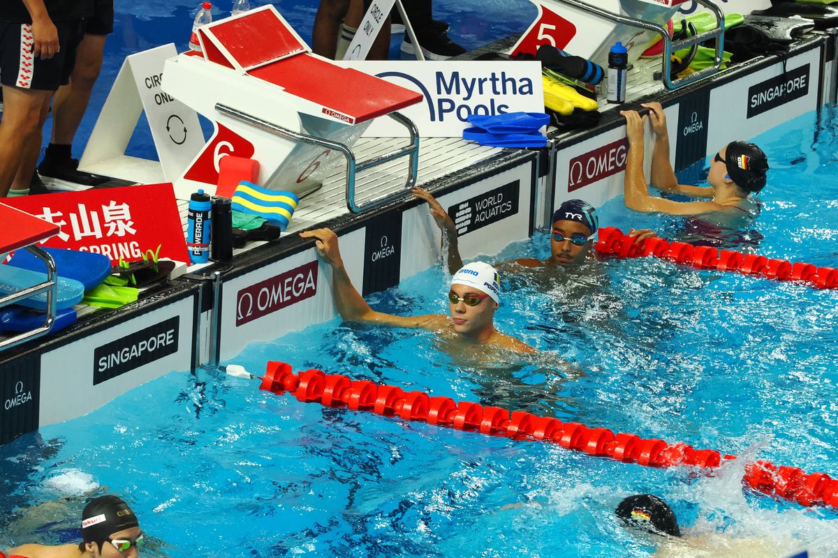 David Popovici, în finala la 200 m liber de la Campionatele Mondiale de natație