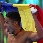 David Popovici, campion mondial la 200 de metri liber în Singapore! Imagini senzaționale la câteva secunde după triumf. Sursă: Getty Images