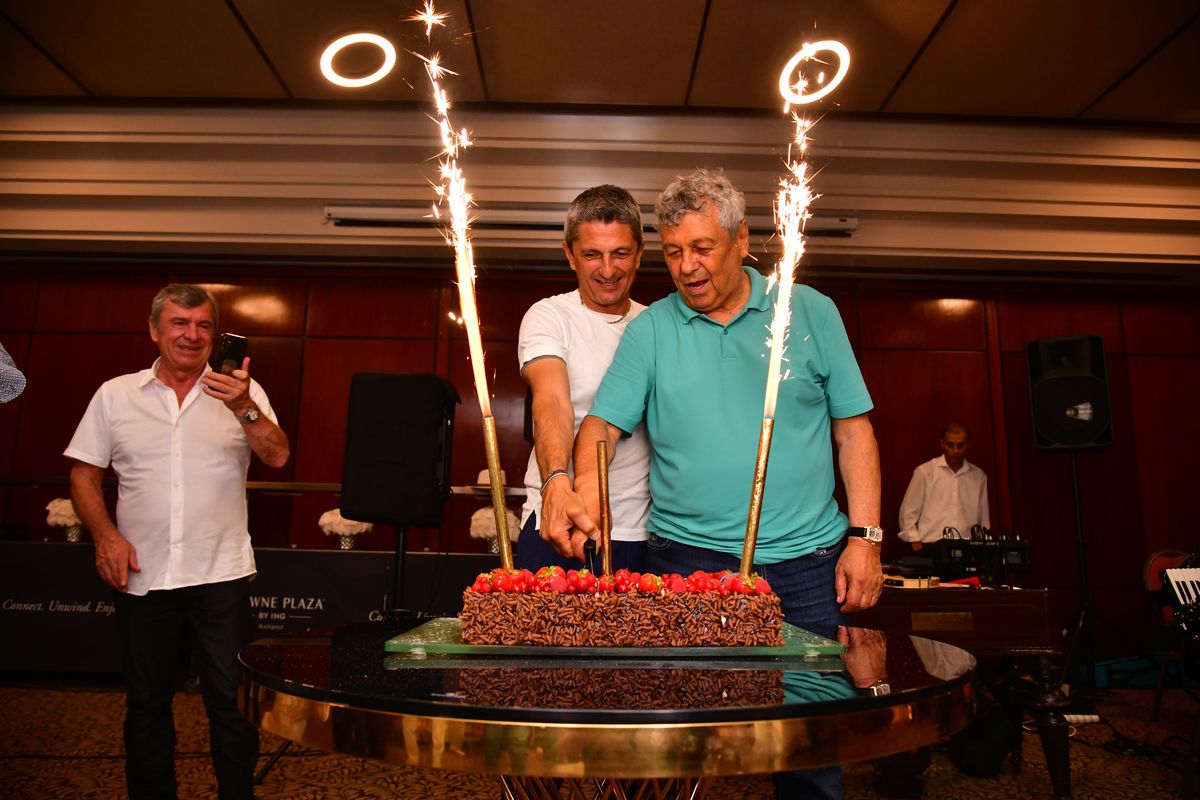 L-au făcut pe Copos să scoată banii! Imagini printre mese de la petrecerea lui Mircea Lucescu » Momentul care a declanșat o criză de râs