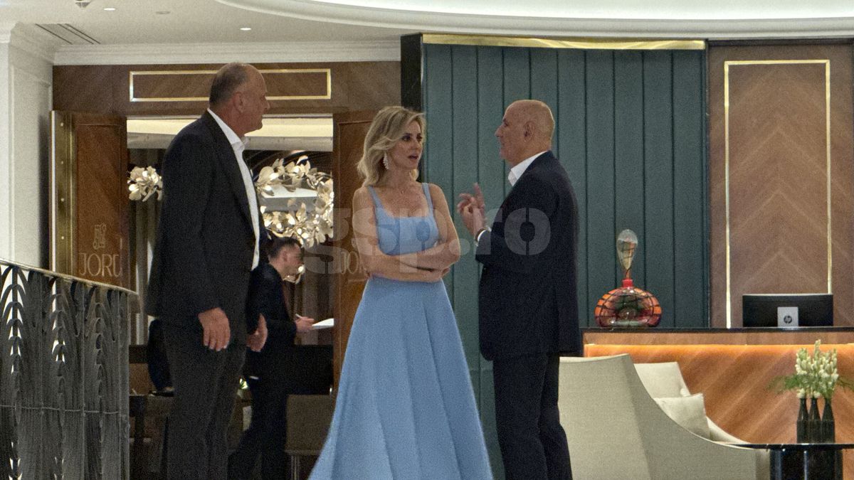 George Copos si Dan Sucu la ziua lui Mircea Lucescu