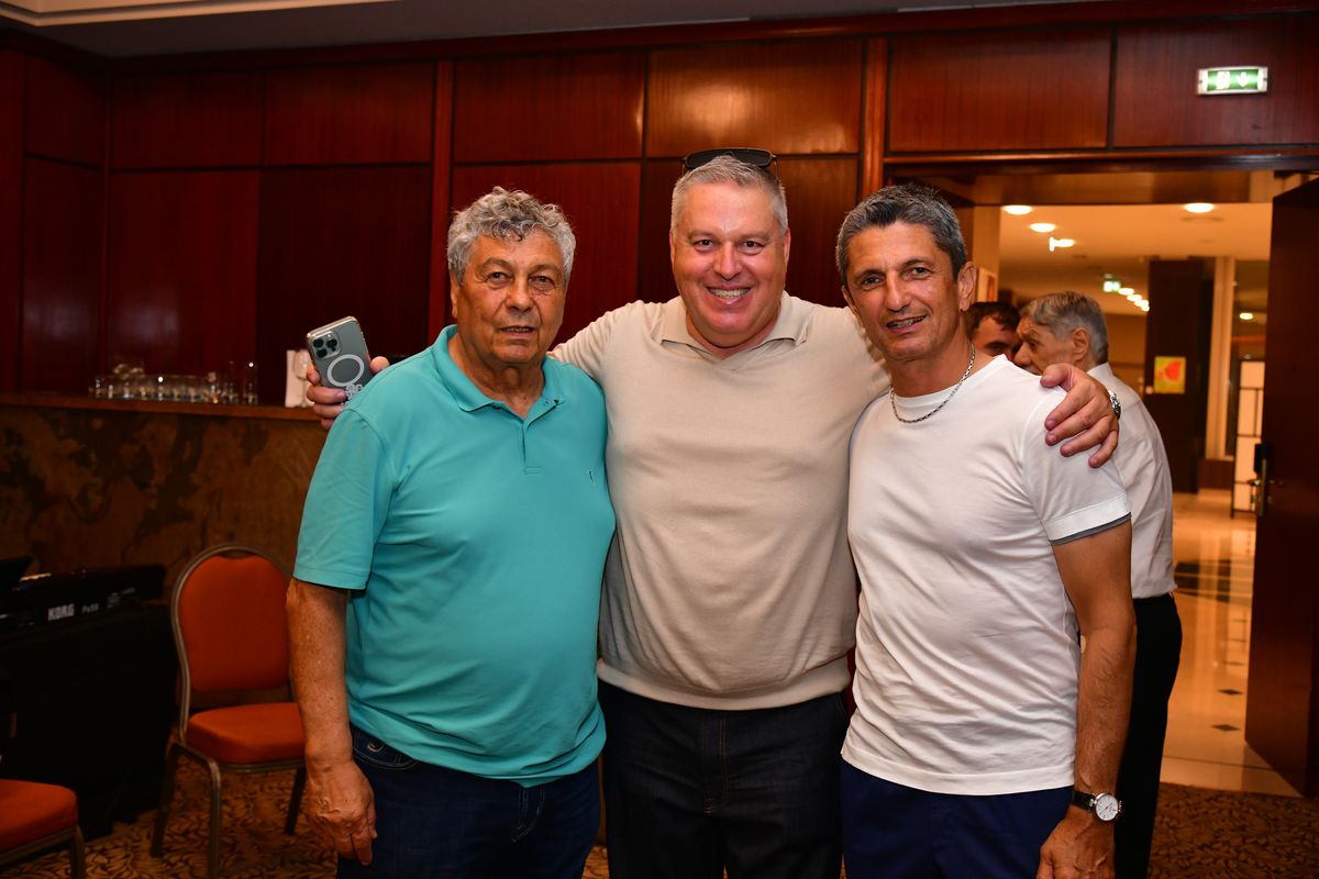 L-au făcut pe Copos să scoată banii! Imagini printre mese de la petrecerea lui Mircea Lucescu » Momentul care a declanșat o criză de râs