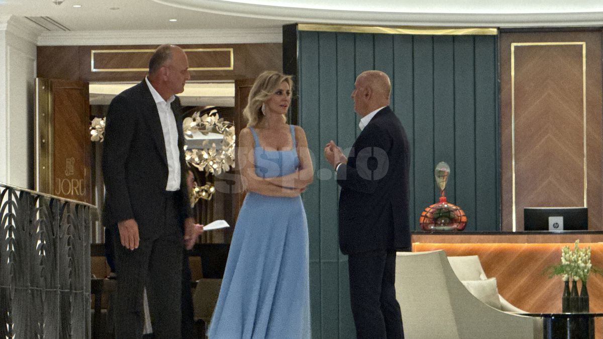 George Copos si Dan Sucu la ziua lui Mircea Lucescu