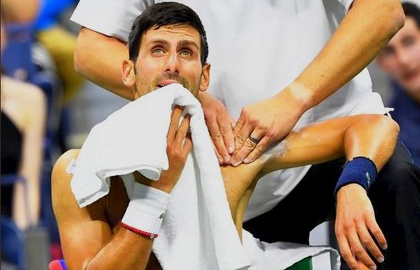 US OPEN // VIDEO Emoții mari pentru Novak Djokovic » Accidentat la umărul stâng și chinuit de dureri, sârbul a câștigat greu în turul II la US Open