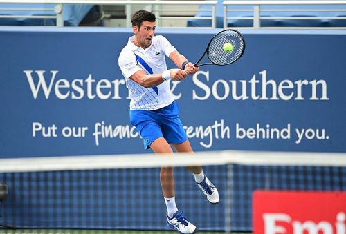Novak Djokovic în acțiune la Western & Southern Open