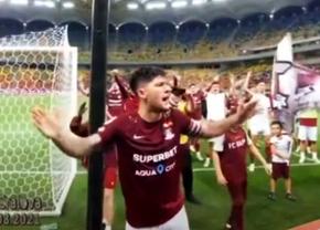 Scene reprobabile! Săpunaru instigă galeria Rapidului la înjurături la adresa Craiovei