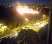 Incendiu de vegetație în parcul IOR / FOTO: Captură @Antena 3