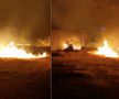 Incendiu puternic în parcul IOR din București » Fumul a ajuns în mai multe zone ale Capitalei