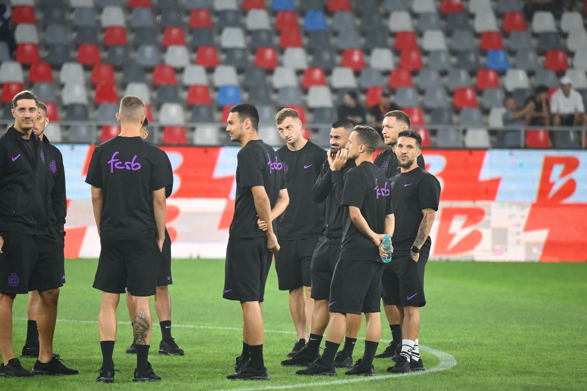 FCSB - LASK, înainte de meci, foto: Raed Krishan (GSP)