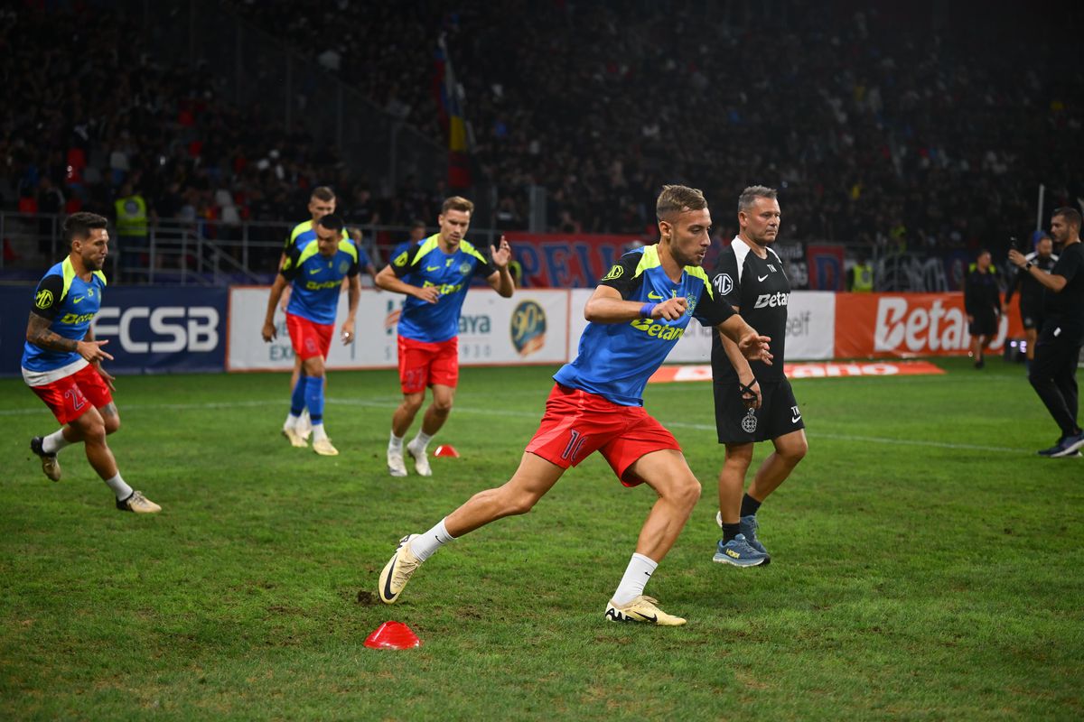 FCSB - LASK, înainte de meci, foto: Raed Krishan (GSP)