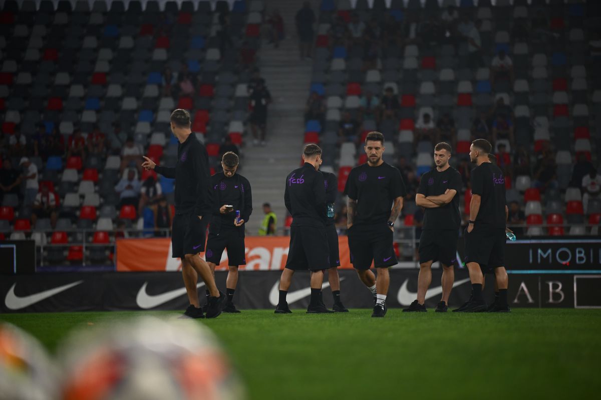 FCSB - LASK, înainte de meci, foto: Raed Krishan (GSP)