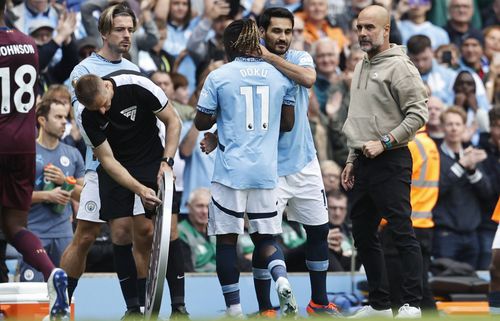 Ilkay Gundogan este introdus de Pep contra lui Ipswich Town / Foto: Imago