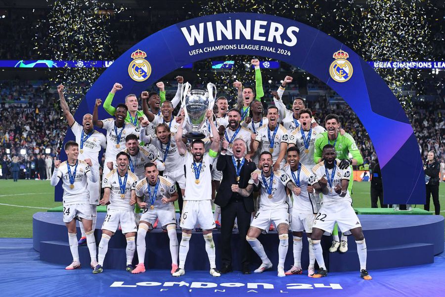 În finala de pe Wembley (2-0 cu Borussia Dortmund, goluri Carvajal și Vinicius Jr.), Real Madrid a cucerit a 15-a Ligă a Campionilor din palmares / Foto: Imago Meciuri de foc în noul sezon de Liga Campionilor, primul după schimbarea RADICALĂ a competiției!