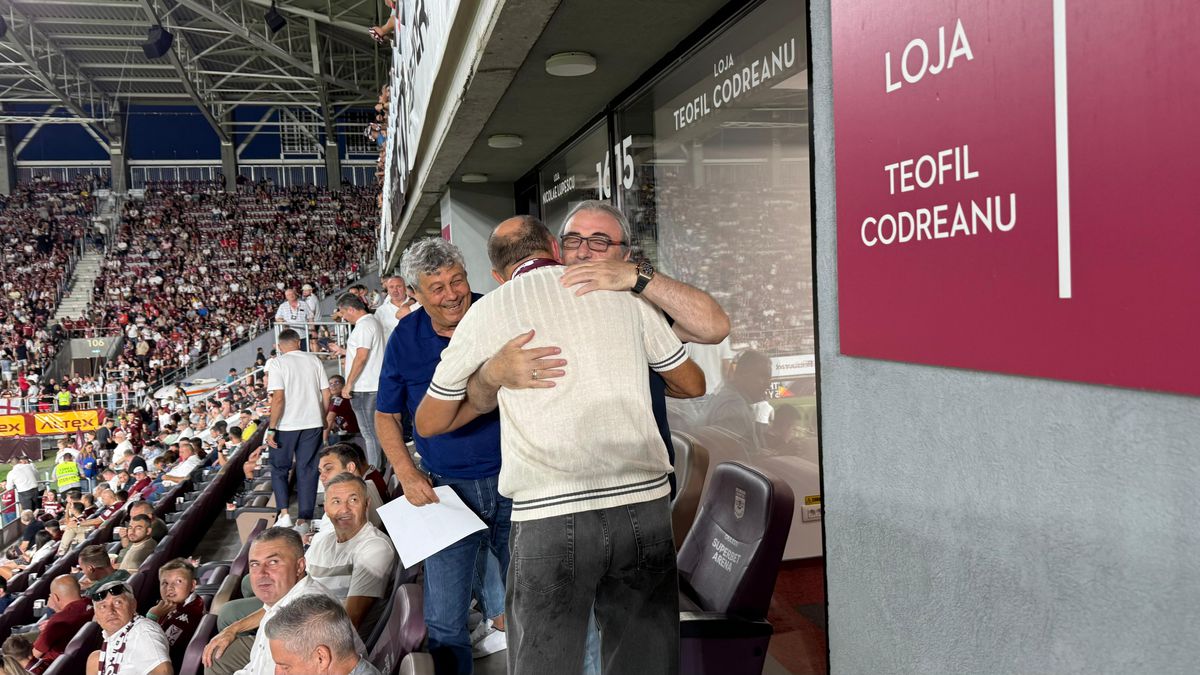 Musafiri speciali la Rapid - UTA! Cu cine s-a întreținut Mircea Lucescu în loja din Giulești