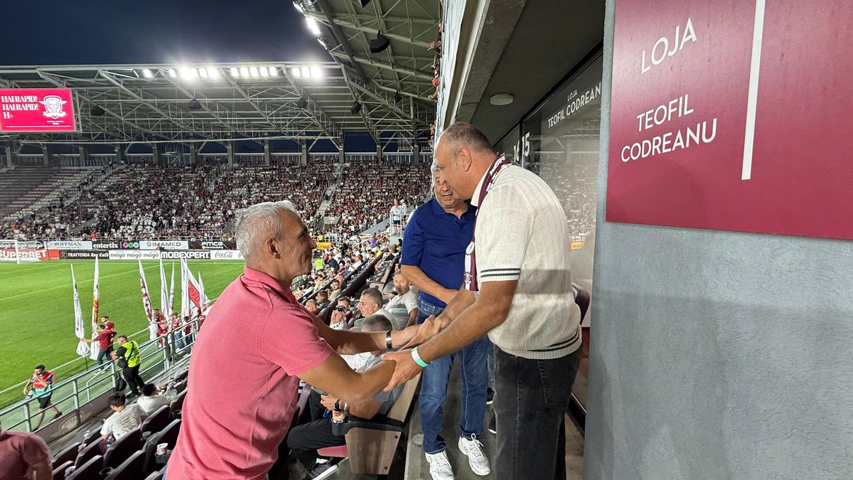 Musafiri speciali la Rapid - UTA! Cu cine s-a întreținut Mircea Lucescu în loja din Giulești