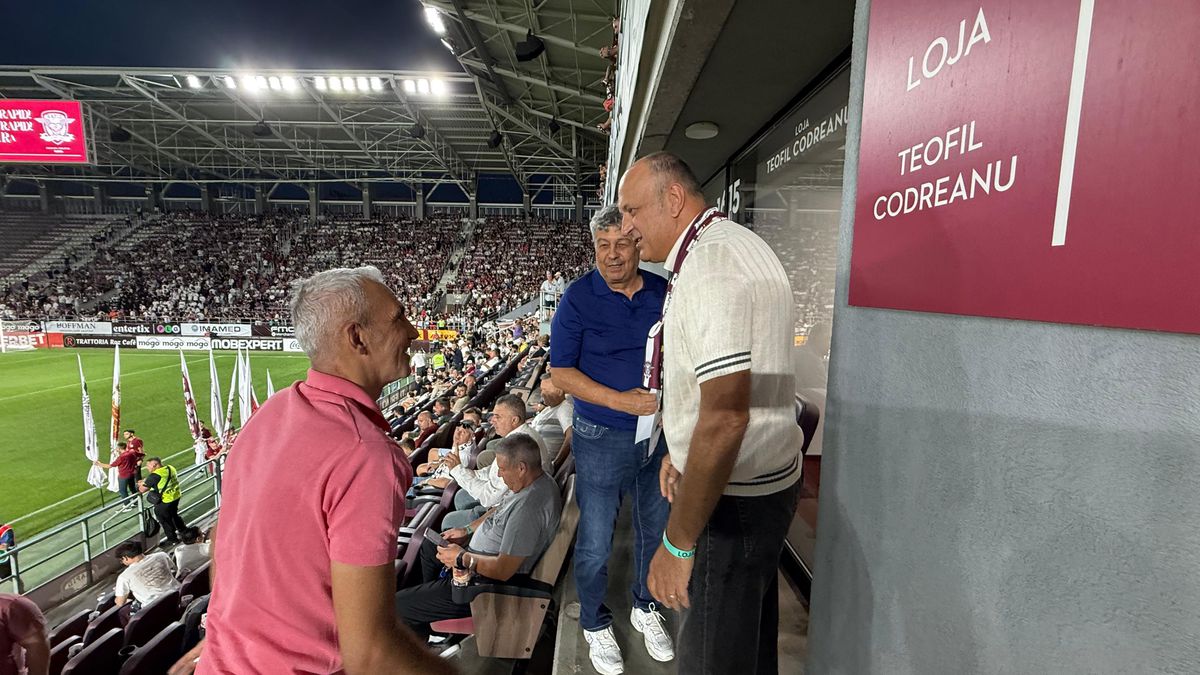 Musafiri speciali la Rapid - UTA! Cu cine s-a întreținut Mircea Lucescu în loja din Giulești