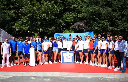 Canotorii lotului național al României Foto: Facebook/FR Canotaj