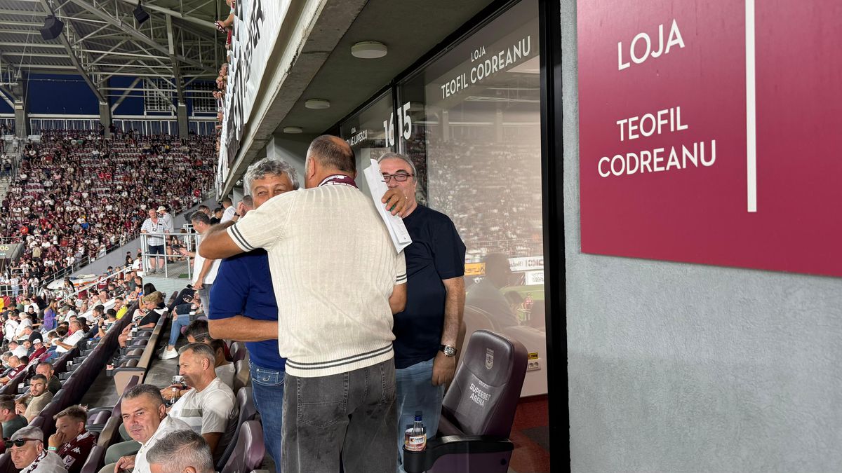 Musafiri speciali la Rapid - UTA! Cu cine s-a întreținut Mircea Lucescu în loja din Giulești