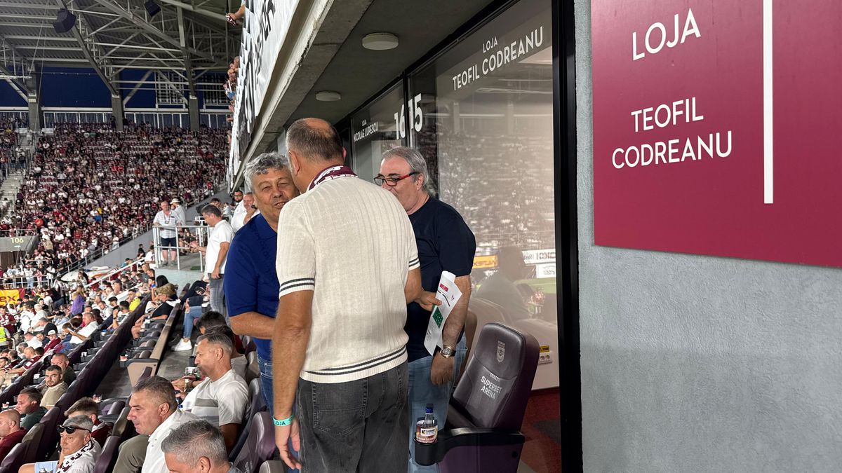 Musafiri speciali la Rapid - UTA! Cu cine s-a întreținut Mircea Lucescu în loja din Giulești