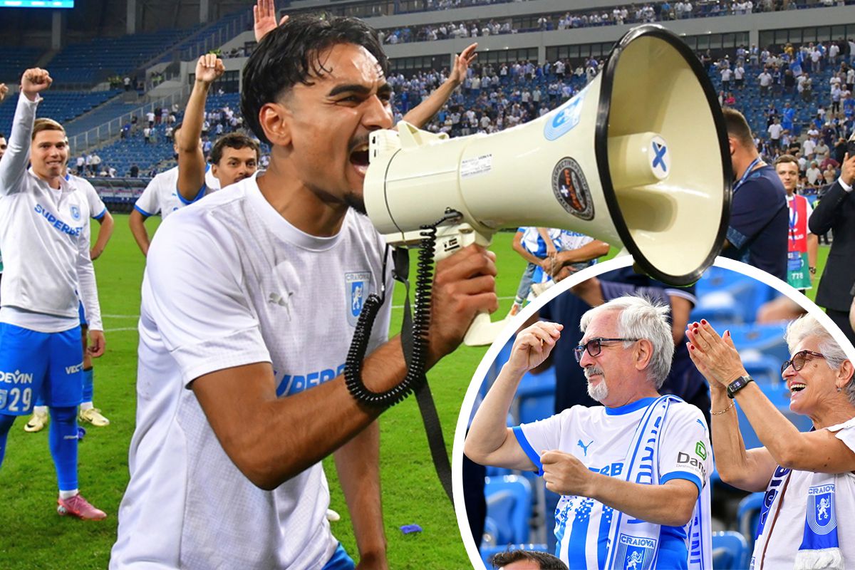 Momente emoționante pe „Ion Oblemenco” la Universitatea Craiova - Başakşehir » Părinții adoptivi ai lui Baiaram au plâns la reușita lui Ștefan