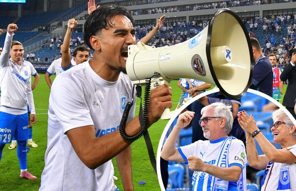 Momente emoționante pe „Ion Oblemenco” la Universitatea Craiova - Başakşehir » Părinții adoptivi ai lui Baiaram au plâns la reușita lui Ștefan