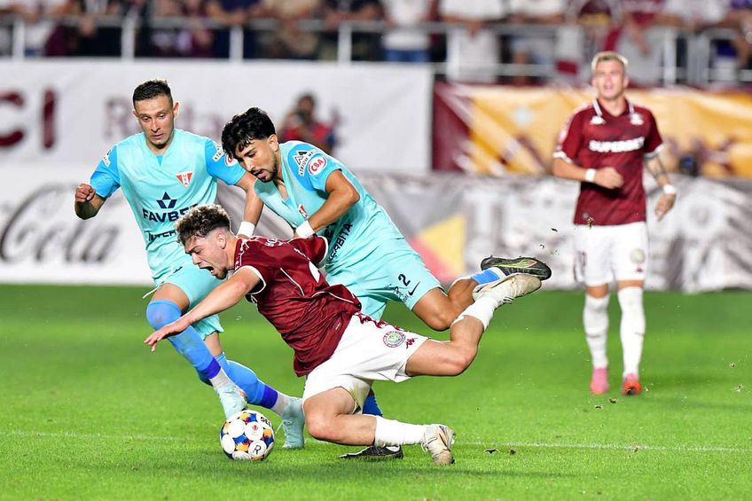 Valentin Costache, în acțiune în Rapid - UTA // foto: Cristi Preda (GSP)