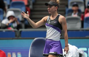 SIMONA HALEP - REBECCA PETERSON // Halep a izbucnit spre propria lojă: „Se zice un «haide» când sunt la conducere!”