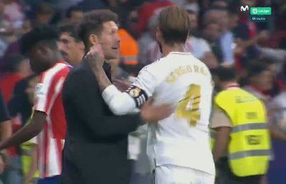 ATLETICO - REAL MADRID // Sergio Ramos a înjurat tușierul: „Curva care te-a făcut!” » Simeone a luat foc: „Cum îi permiți?”