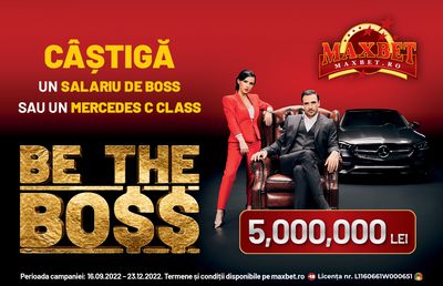 Be the Bo$$ cu MaxBet.ro!