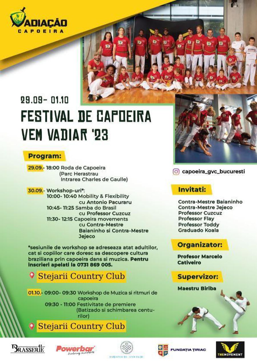 VEM  VADIAR ‘23 - Festival de Capoeira - la București