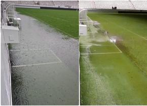 Imagini de la „Arcul de Triumf” după ciclonul Ashley. Ce va urma la stadion