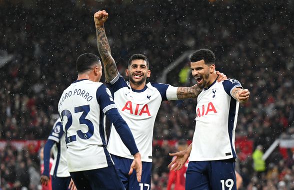 Manchester United - Tottenham 0-3 » 10 minute pentru Drăgușin în victoria impresionantă a lui Spurs pe Old Trafford