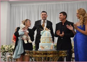 Cristi și Valentina Borcea, nașii copilului unui fost conducător de la Dinamo » Primele imagini