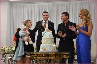 Cristi și Valentina Borcea, nașii copilului unui fost conducător de la Dinamo » Primele imagini